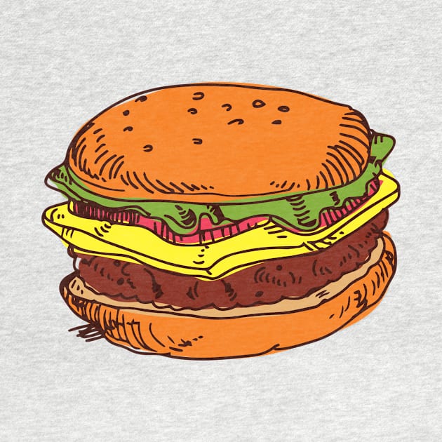 Cheese Burger Love Cute Funny Gift Sarcastic Happy Fun Food Foodie Snack Witty by EpsilonEridani